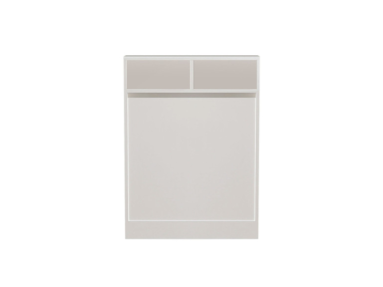 Bracked" inklapbare houten eettafel - 70 x 15 x 96 cm - Wit