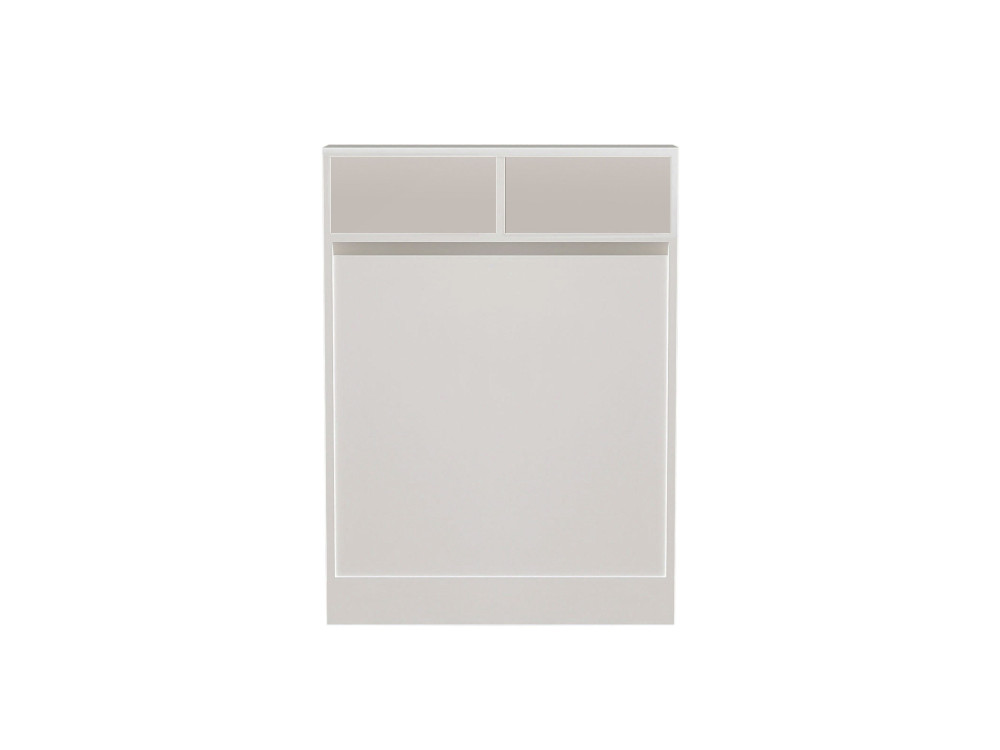 Bracked" inklapbare houten eettafel - 70 x 15 x 96 cm - Wit
