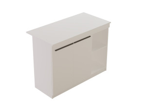 Houten keukentafel "Orlando" - 120 x 60 x 88 cm - Wit