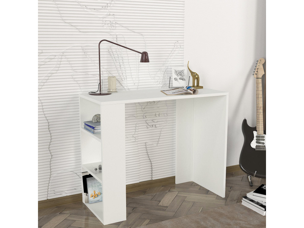 Houten bureau "Netenya" - 90 x 40 x 74 cm - Wit