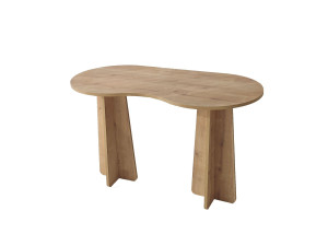 oneindig" houten bureau 120 x 60 x 75 cm - Saffier eik