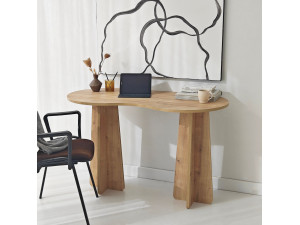 oneindig" houten bureau 120 x 60 x 75 cm - Saffier eik 2