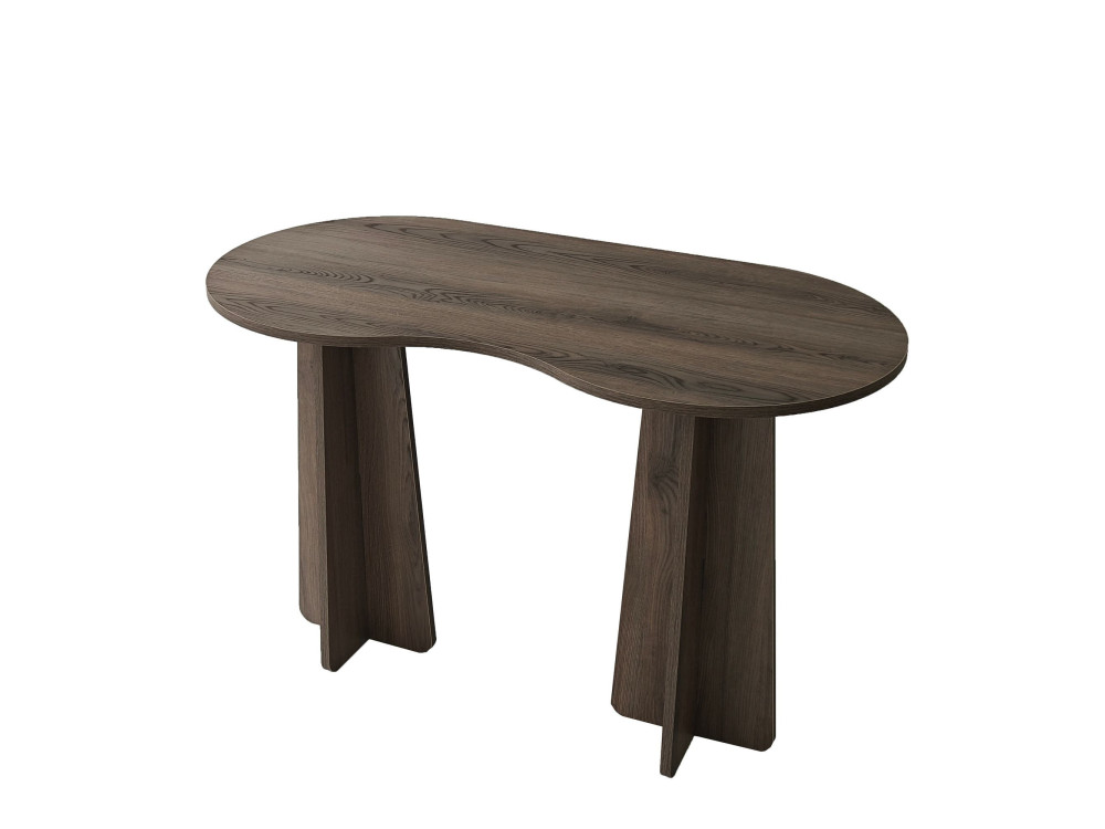 oneindig" houten bureau 120 x 60 x 75 cm - Notelaar