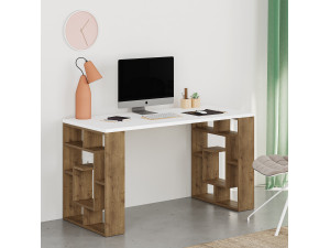 Houten bureau "Maze" 140 x 60 x 75 cm - Wit 2