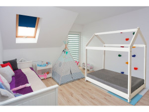 Kinderbed houten bed huisje "Camilla" - 140 x 70 cm - Wit 2