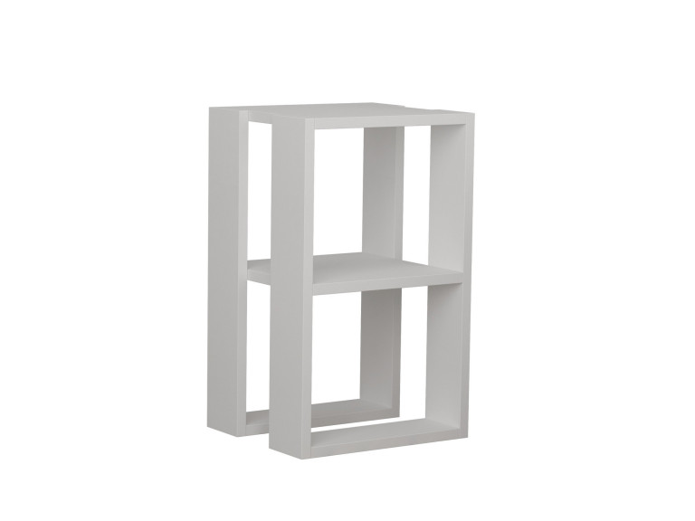 Houten nachtkastje "Lonie" 30 x 30 x 55 cm - Wit