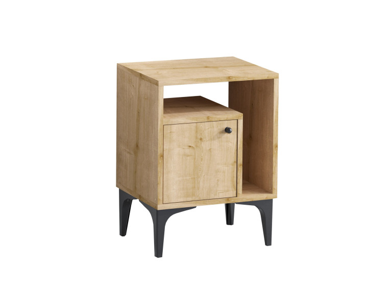 Houten nachtkastje "Nuno" - 40 x 35 x 55 cm - Beige