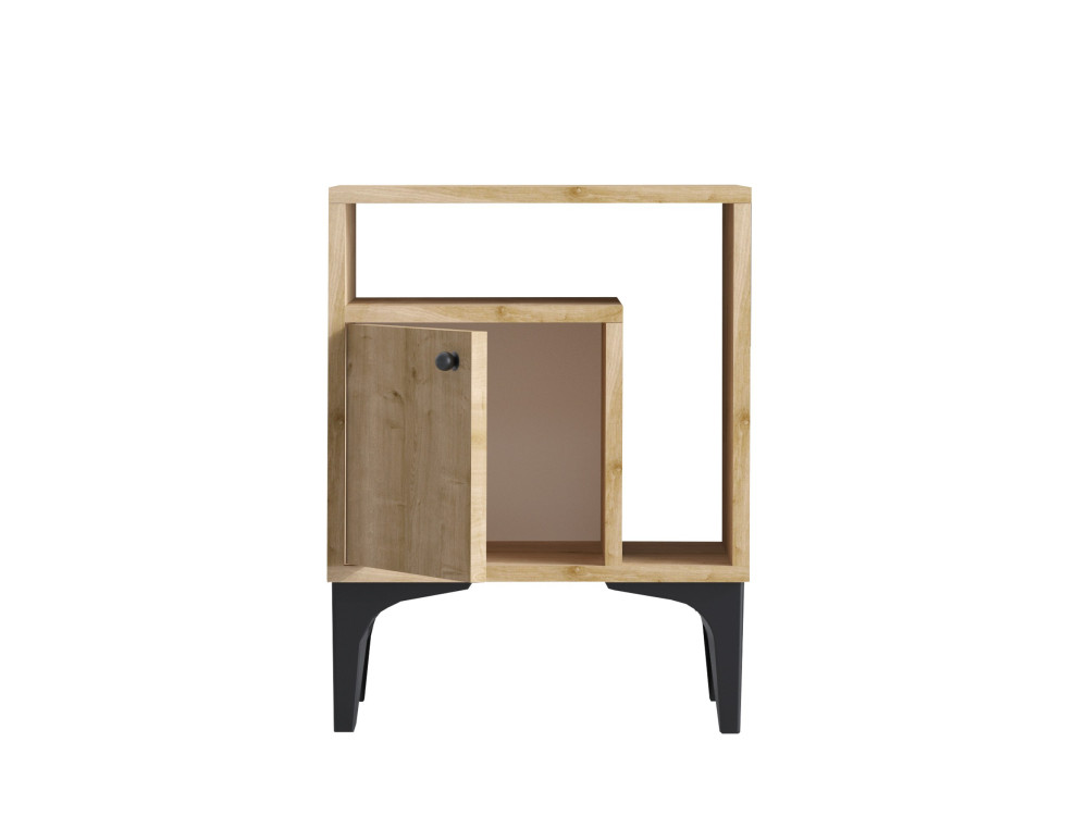 Houten nachtkastje "Nuno" - 40 x 35 x 55 cm - Beige