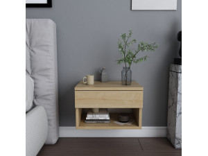 Houten nachtkastje "Jamot" - 45 x 29 x 32 cm - Beige 2
