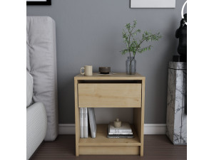 Houten nachtkastje "Sheridan" - 45 x 40 x 53 cm - Beige 2
