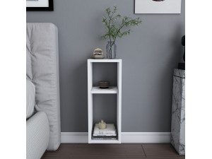 Houten nachtkastje "Sault" - 23 x 22 x 60 cm - Wit 2