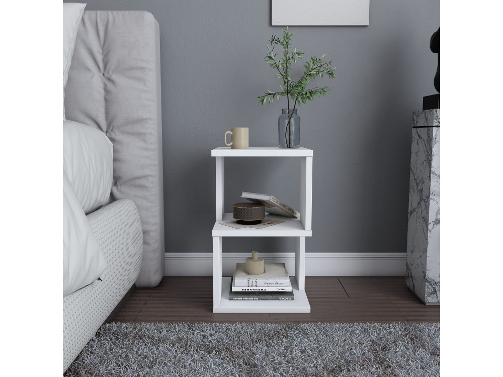 Houten nachtkastje "Carter" - 30 x 30 x 49 cm - Wit