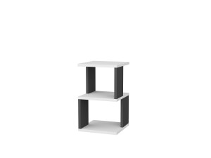 Carter" houten nachtkastje 29,6 x 29,6 x 49,4 cm - Wit
