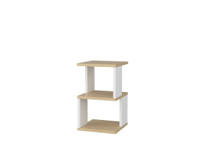Carter" houten nachtkastje 29,6 x 29,6 x 49,4 cm - Eik