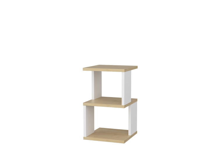 Carter" houten nachtkastje 29,6 x 29,6 x 49,4 cm - Eik