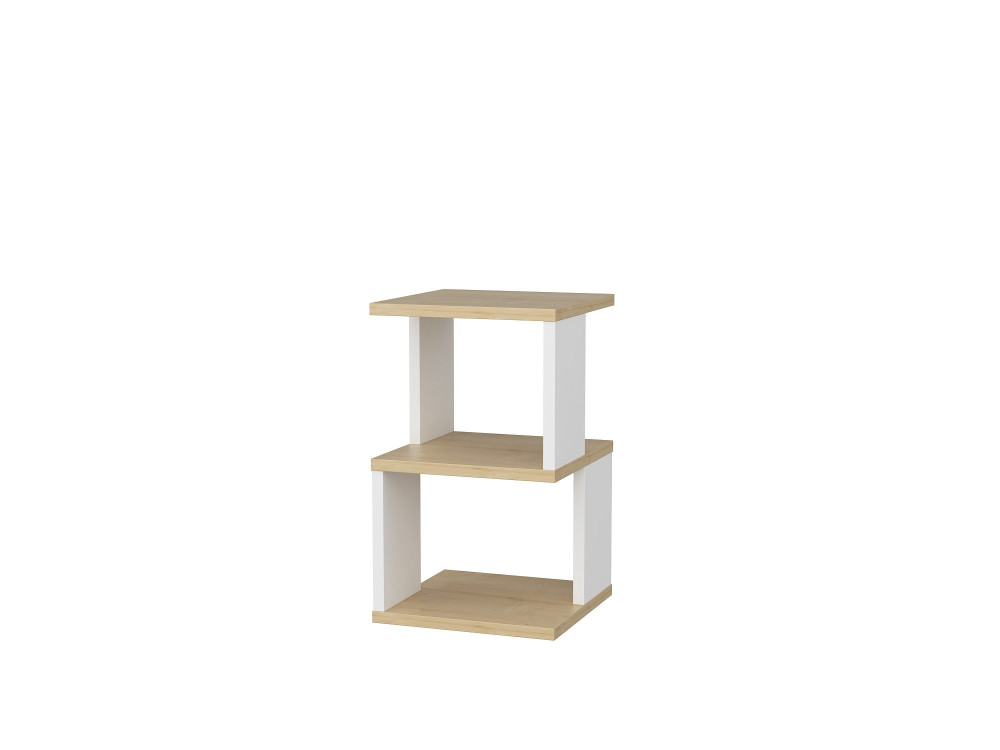 Carter" houten nachtkastje 29,6 x 29,6 x 49,4 cm - Eik