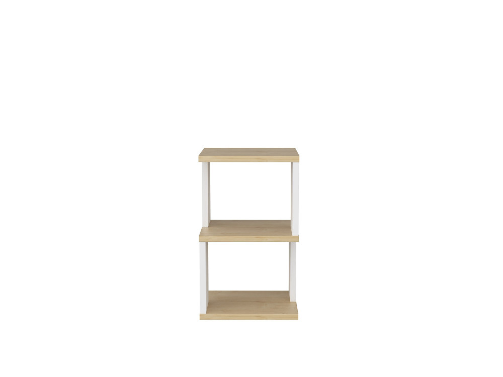 Carter" houten nachtkastje 29,6 x 29,6 x 49,4 cm - Eik