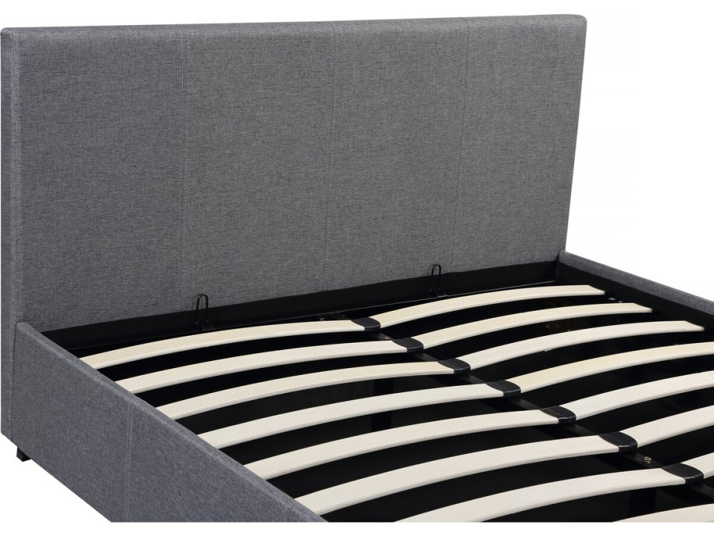 Tweepersoonsbed met opbergruimte bed "Carla" - 180 x 200 - Grijs