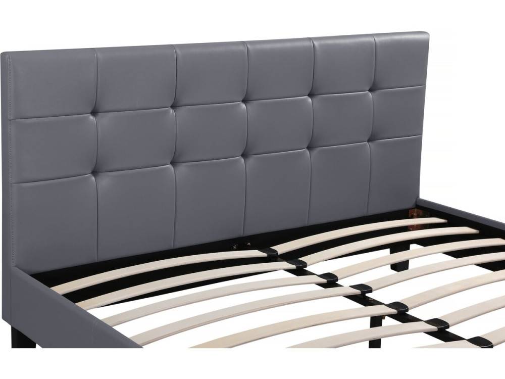 Tweepersoonsbed bed "Julia" - 160 x 200 - Grijs lichtgrijs