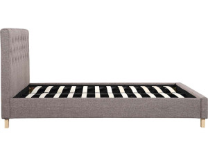 Tweepersoonsbed bed bedframe "Emmy" - 140 x 190 cm - Taupe - grijs bruin 2