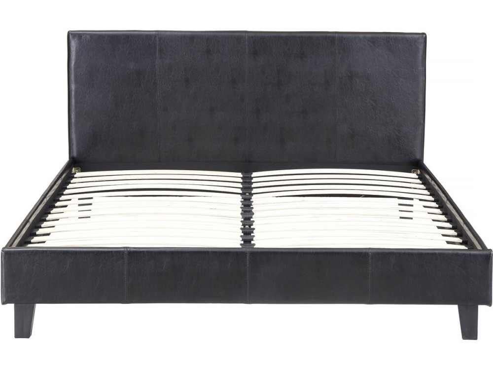 Tweepersoonsbed frame bed "Lina" - 160 x 200 cm - Zwart