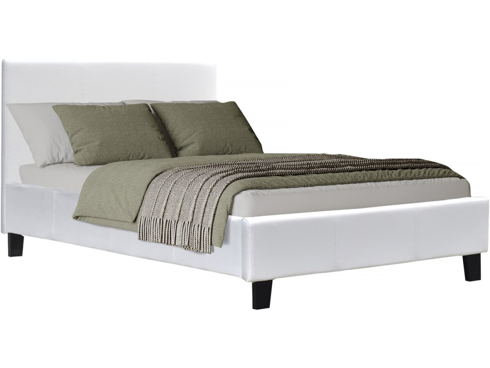 Eenpersoonsbed frame bed "Lina" - 90 x 190 cm - Wit