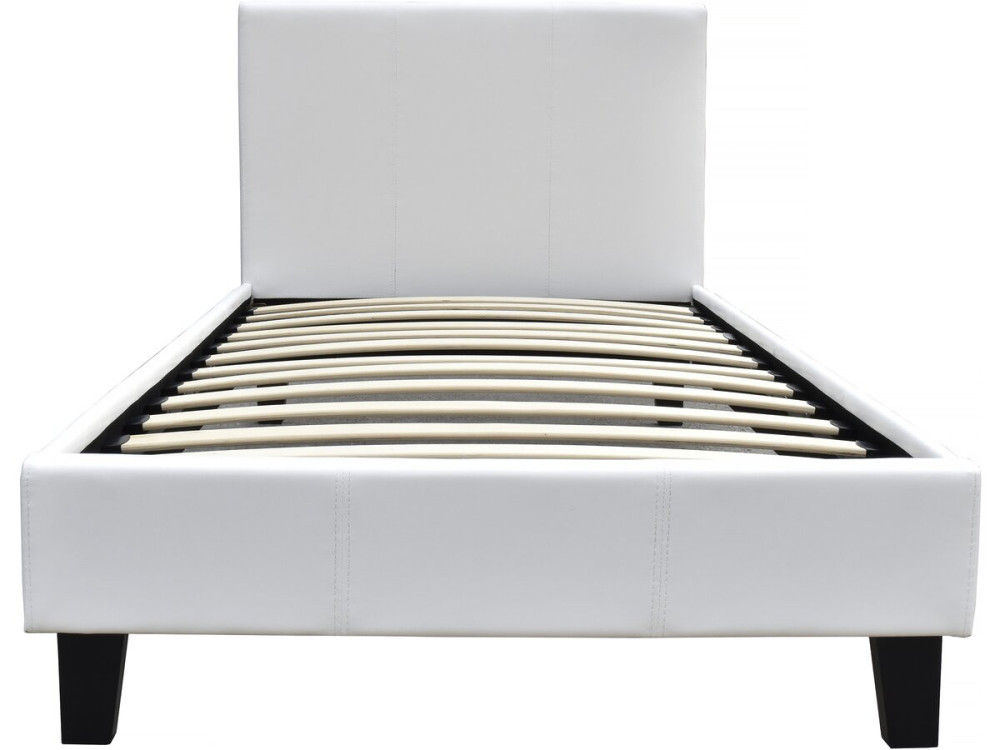 Eenpersoonsbed frame bed "Lina" - 90 x 190 cm - Wit