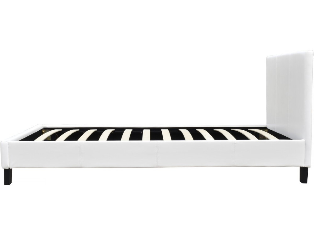 Eenpersoonsbed frame bed "Lina" - 90 x 190 cm - Wit