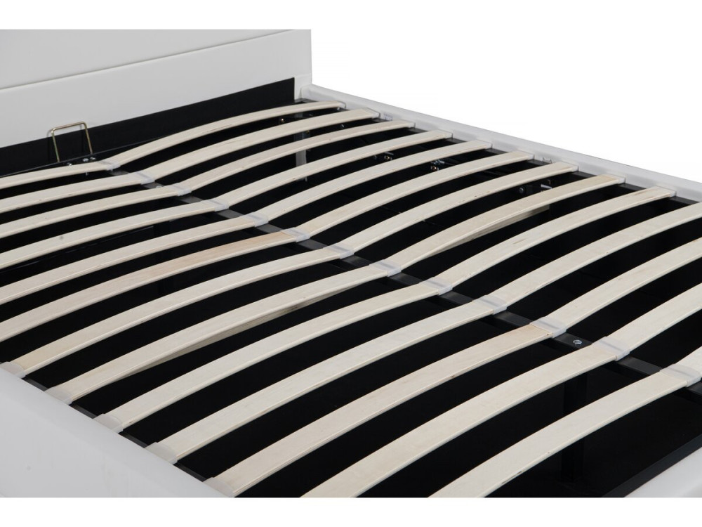 Tweepersoonsbed bed met led verlichting "Anastasia" - 180 x 200 cm - Wit