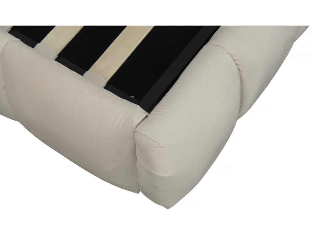 Tweepersoonsbed met opbergruimte bed 180 x 200 cm "Annie" - Beige - lichtbruin