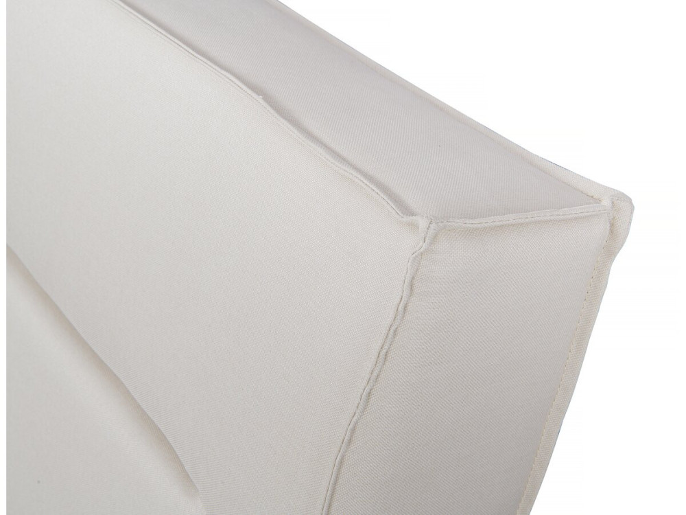 Tweepersoonsbed bed met hoofdbord stof design "Moritz" - 140 x 190 cm - Beige - lichtbruin