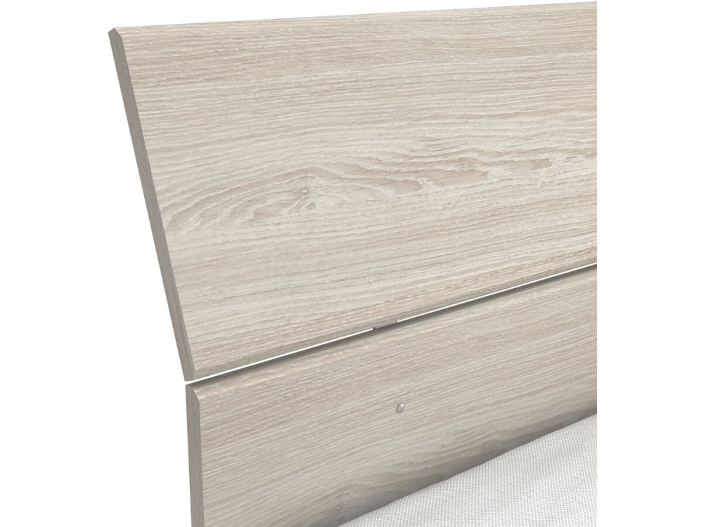 "Prijzig" houten tweepersoonsbed - 140 x 200 cm - Beige