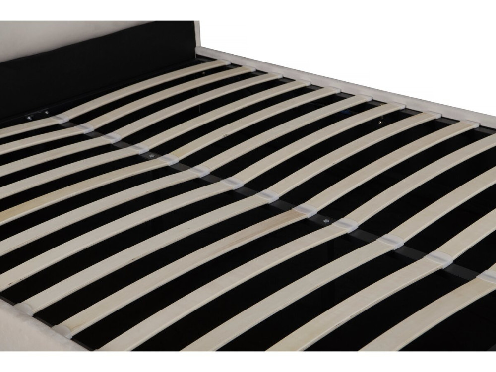 Design fluwelen tweepersoonsbed "Livigno" - 140 x 190 cm - Beige