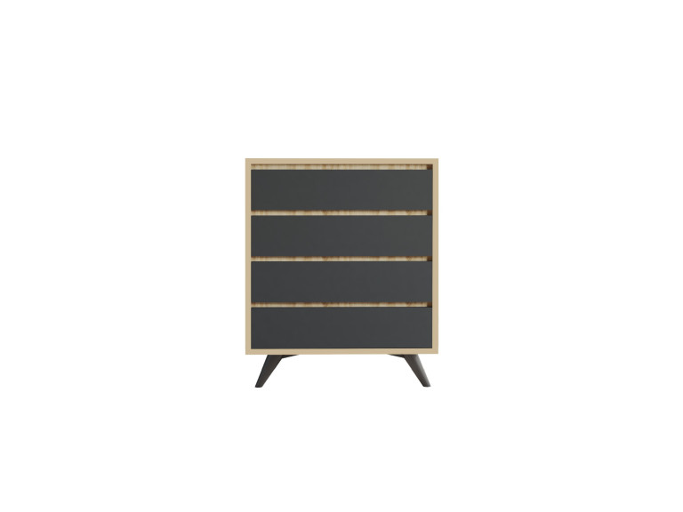 Houten ladekast "Suvera" - 70 x 40 x 86 cm - Bruin