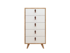 Houten kist "Frenzu" - 50 x 40 x 103 cm - Wit