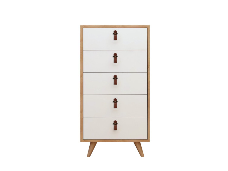 Houten kist "Frenzu" - 50 x 40 x 103 cm - Wit