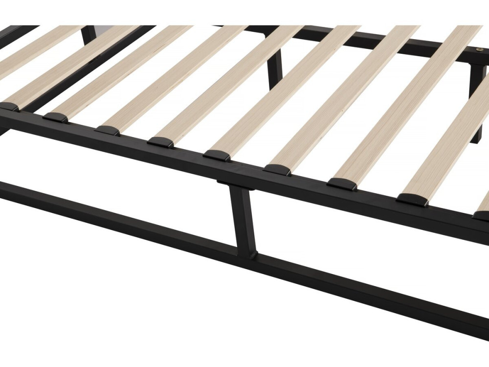 Tweepersoonsbed bedframe bed metaal 140 x 190 cm - Zwart
