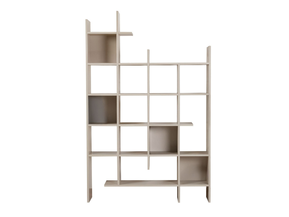 Houten boekenkast "Manco" 122 x 25,5 x 188 cm - Zandsteen