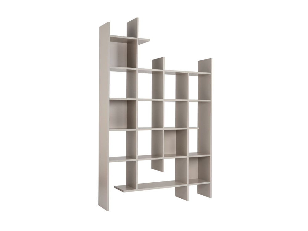 Houten boekenkast "Manco" 122 x 25,5 x 188 cm - Zandsteen