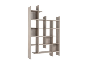 Houten boekenkast "Manco" 122 x 25,5 x 188 cm - Travertin