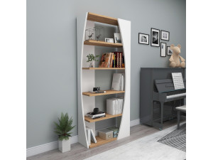 Houten boekenkast "Selge" - 63 x 23 x 150 cm - Atlantic PineWit 2