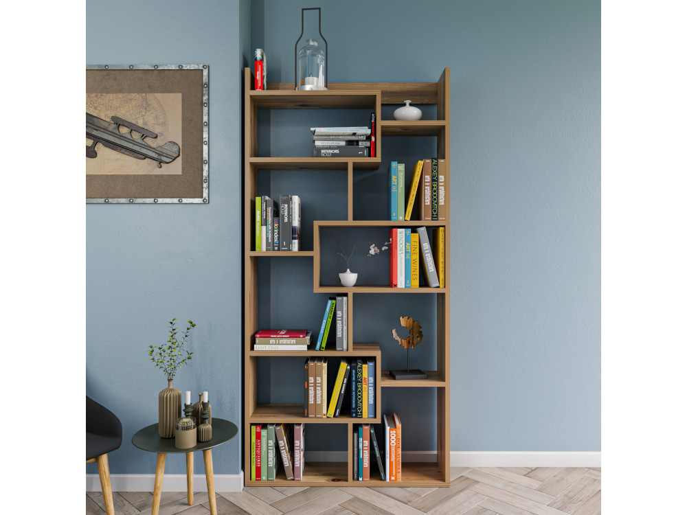 Houten boekenkast "Kuttap" - 90 x 22 x 182 cm - Grenen