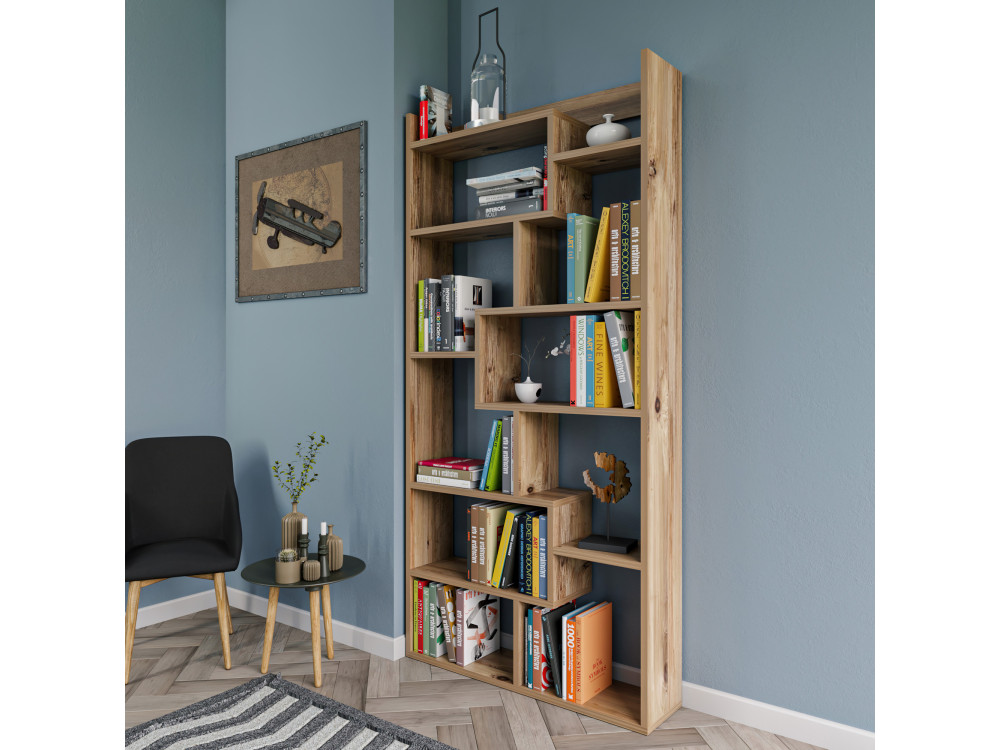 Houten boekenkast "Kuttap" - 90 x 22 x 182 cm - Grenen