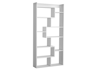 Houten boekenkast "Kuttap" - 90 x 22 x 182 cm - Wit