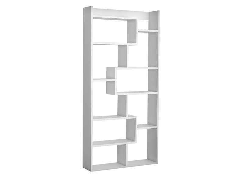 Houten boekenkast "Kuttap" - 90 x 22 x 182 cm - Wit