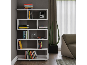 Houten boekenkast "Elif" 90 x 20 x 156 cm - Wit 2
