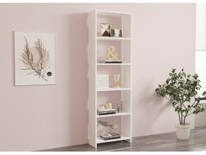 New" houten boekenkast - 50 x 19 x 160 cm - Wit 2