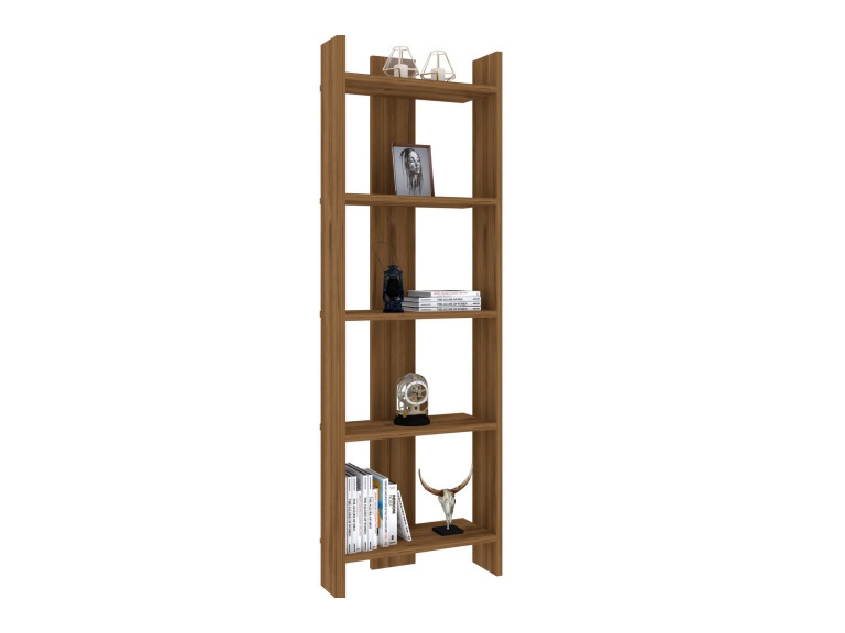 Houten boekenkast "Virba" - 52 x 22 x 149 cm - Notelaar