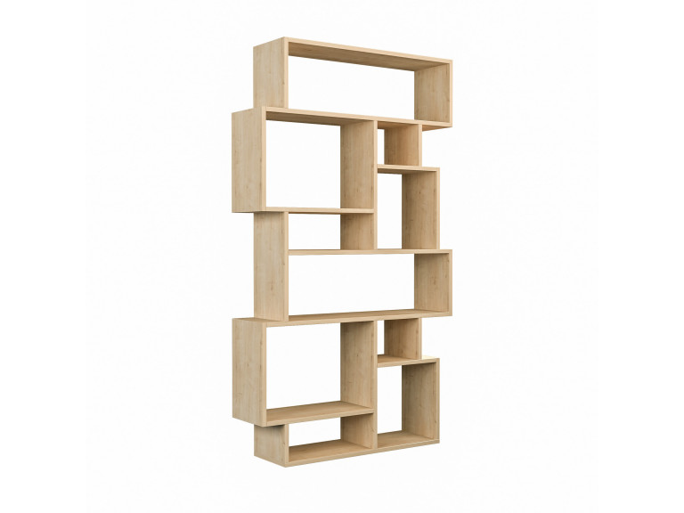 Houten boekenkast "Karmato" - 96 x 25 x 168 cm - Sonoma eik