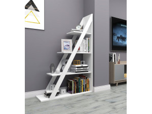 Houten boekenkast "Arven" - 100 x 29 x 150 cm - Wit 2